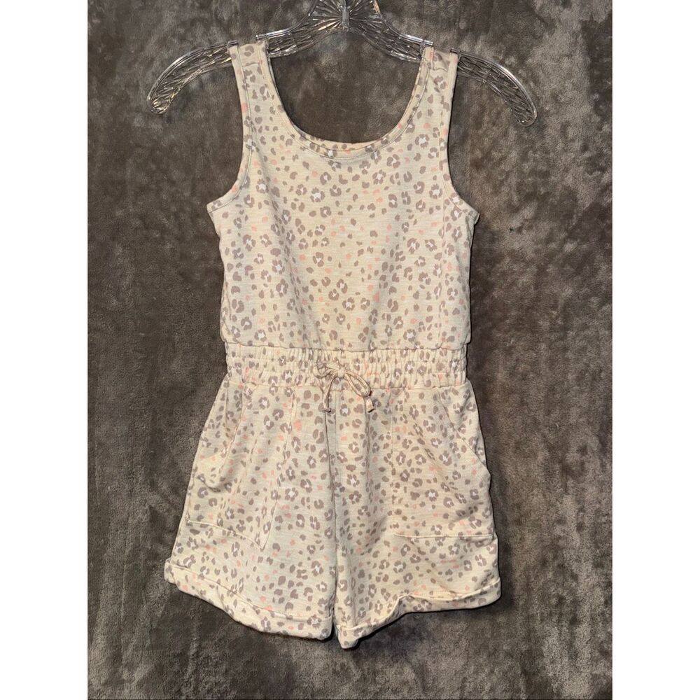 Bearpaw Animal Print Kids Size 7/8 Sleeveless Scoop neck Romper #784